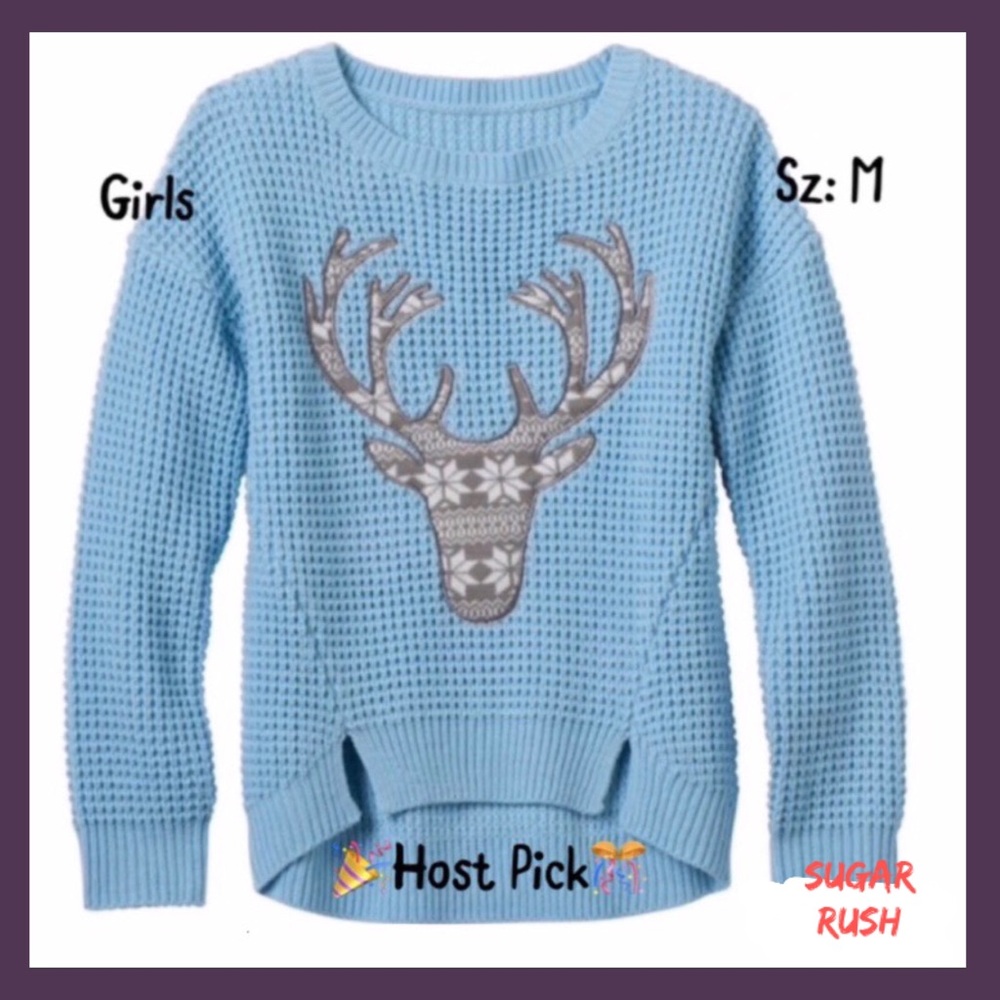 Sugar Rush Sweater Deer Sz:M NWT G4